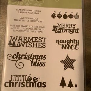 Stampin Up!  - Christmas Bliss Stamp Set
Clear Acrylic
138897